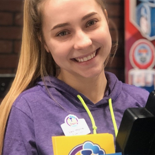 Young Girl At Cash Register